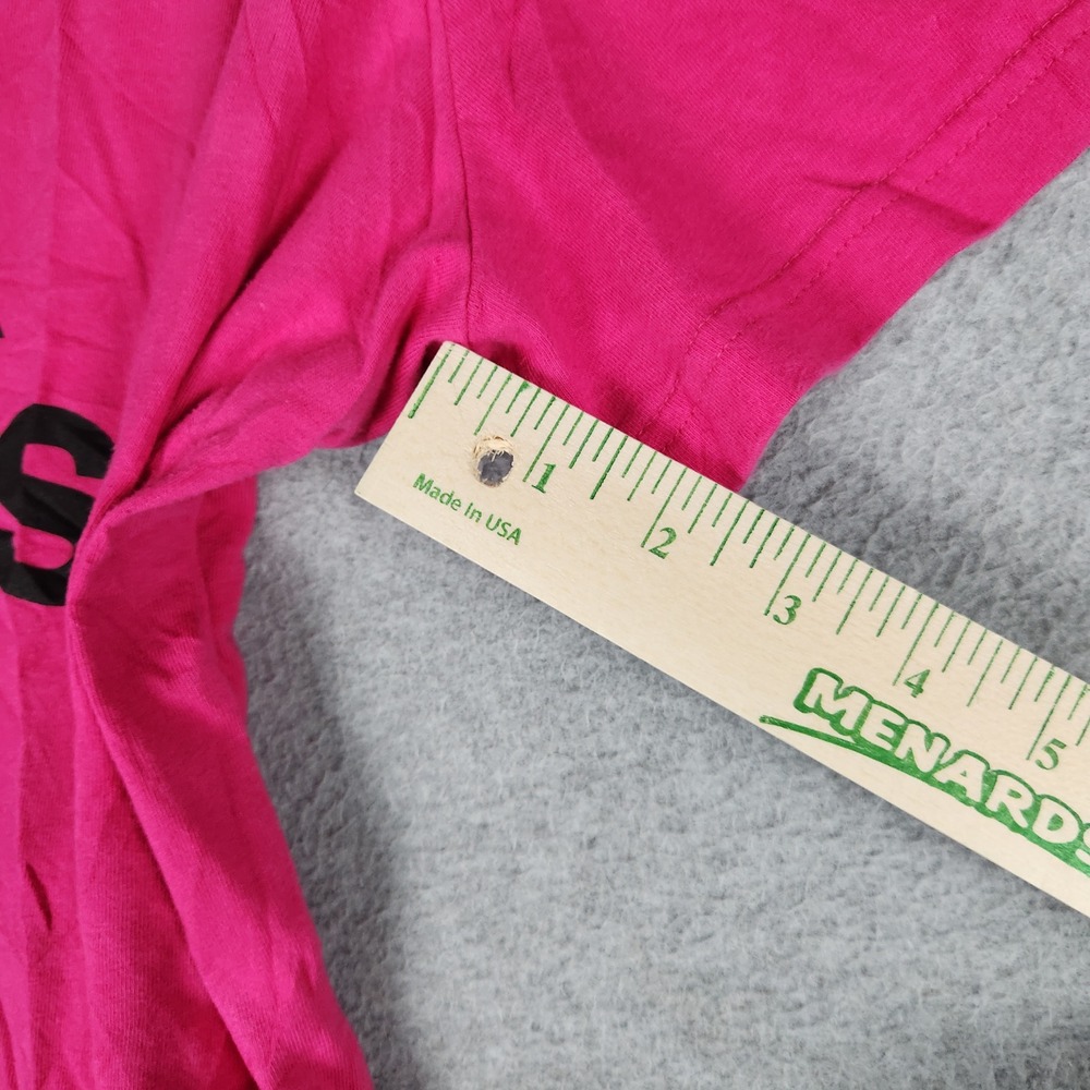 Adidas T-Shirt Womens 2X Pink Graphic Logo Crew Neck Athletic Short Sleeve Tee - Picture 6 of 8